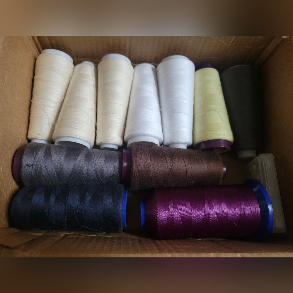 Assorted Sewing Thread Spools